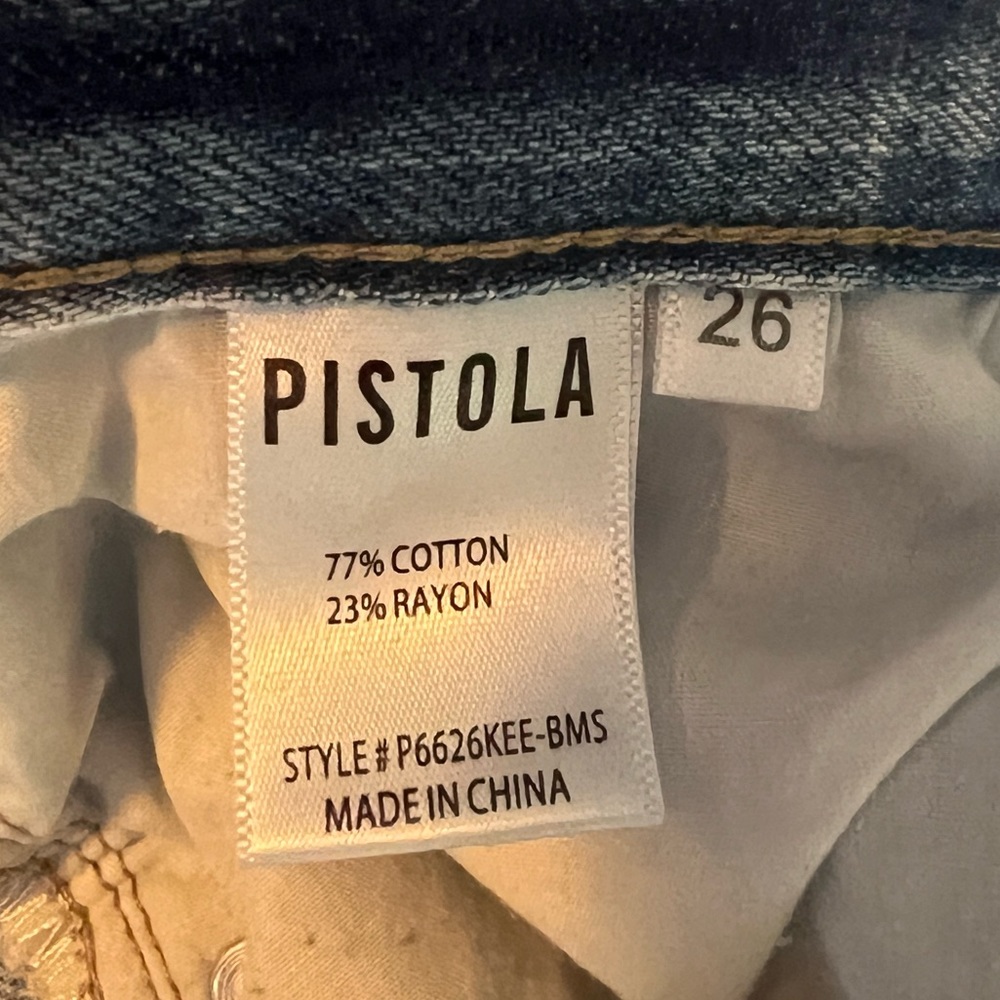 Pistola Presley High Rise Relaxed Roller Jeans in color By My Side 26 - Picture 10 of 11